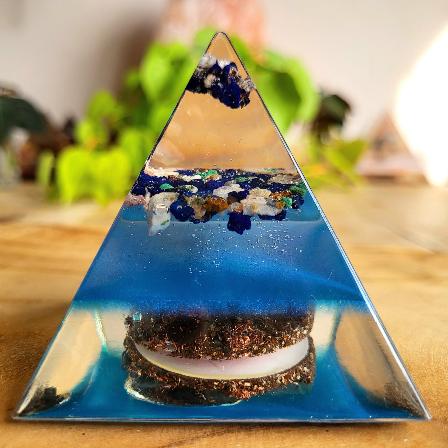 Positive Pyramid™ Azuriet Small - Voor focus, inzicht en innerlijke rust