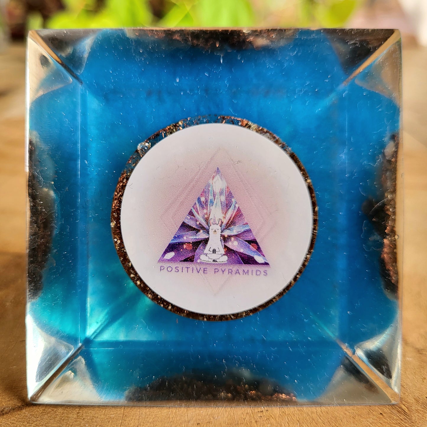 Positive Pyramid™ Azuriet Small - Voor focus, inzicht en innerlijke rust