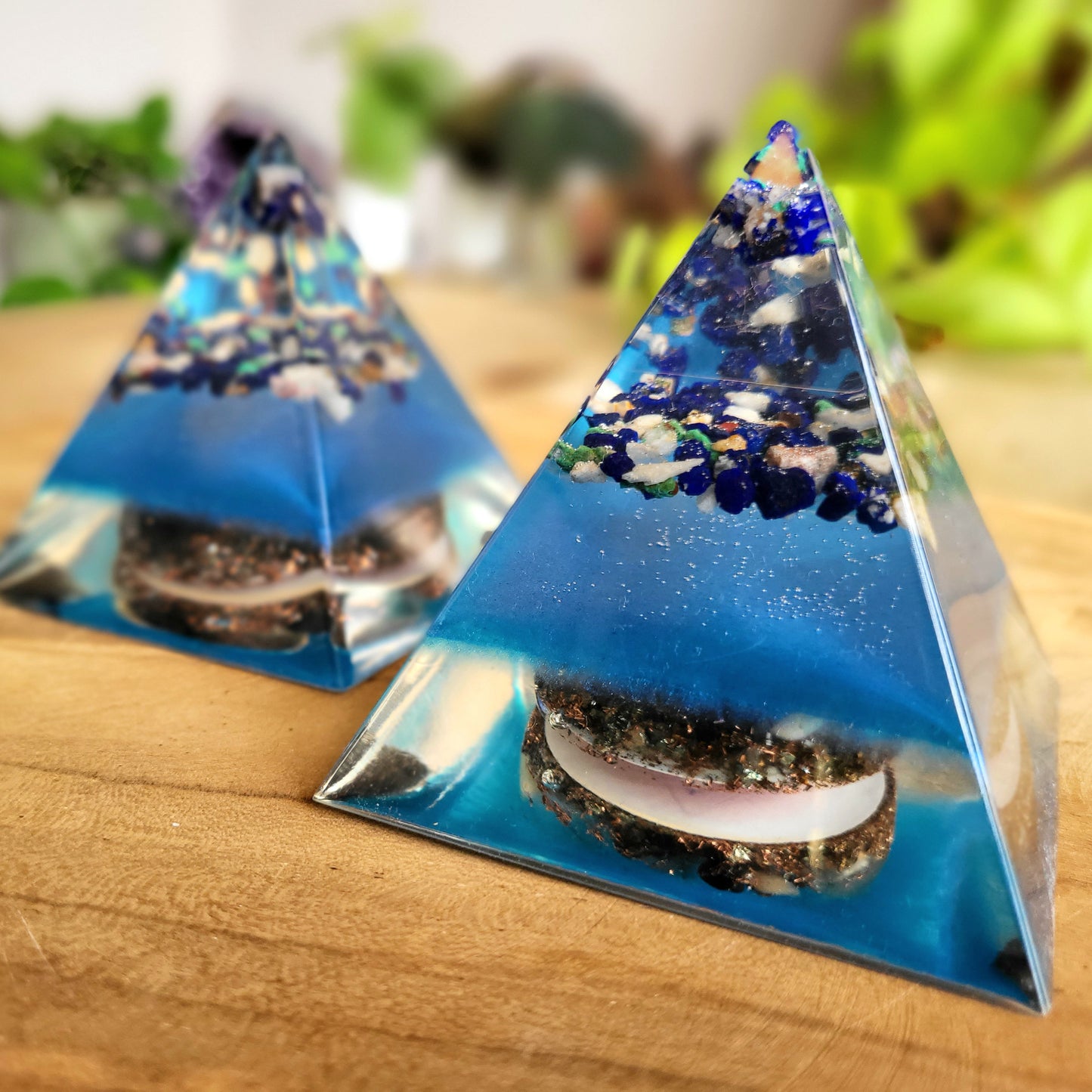 Positive Pyramid™ Azuriet Small - Voor focus, inzicht en innerlijke rust