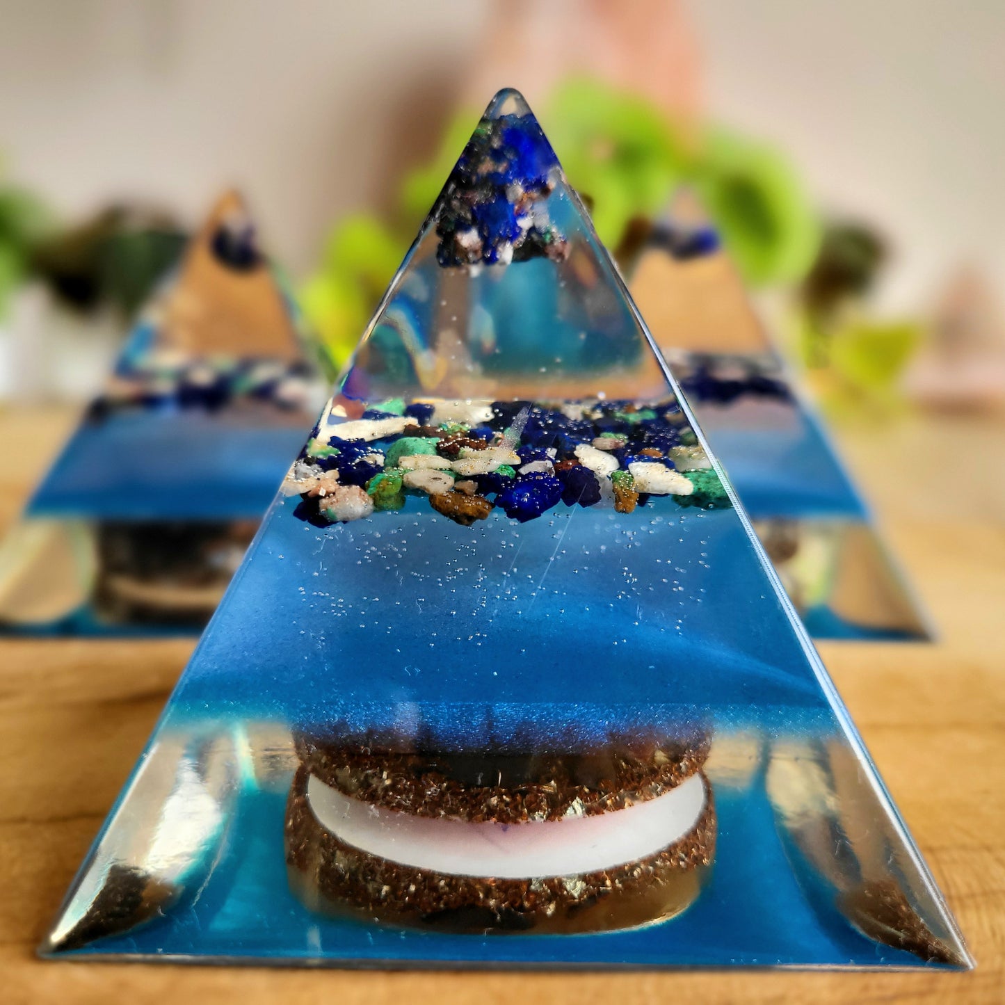 Positive Pyramid™ Azuriet Small - Voor focus, inzicht en innerlijke rust