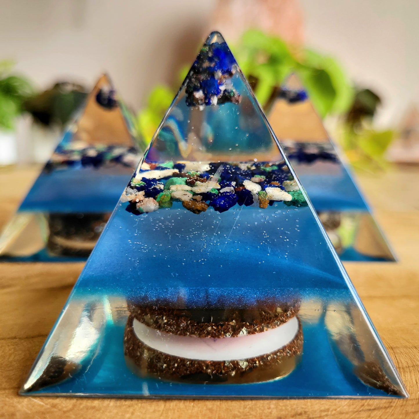 Positive Pyramid™ Azuriet Small - Voor focus, inzicht en innerlijke rust