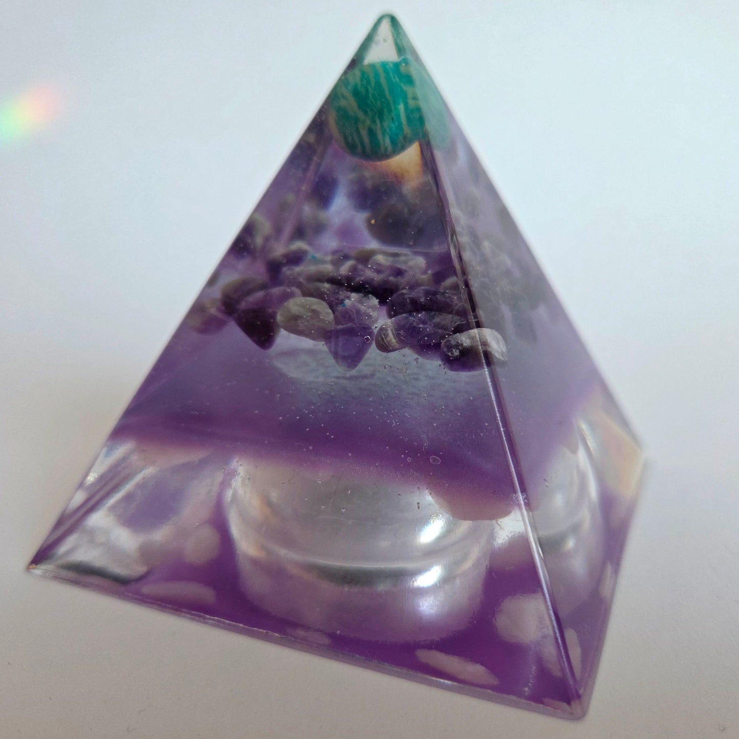 Orgonite Piramide Amazoniet To Remember S (8cm)