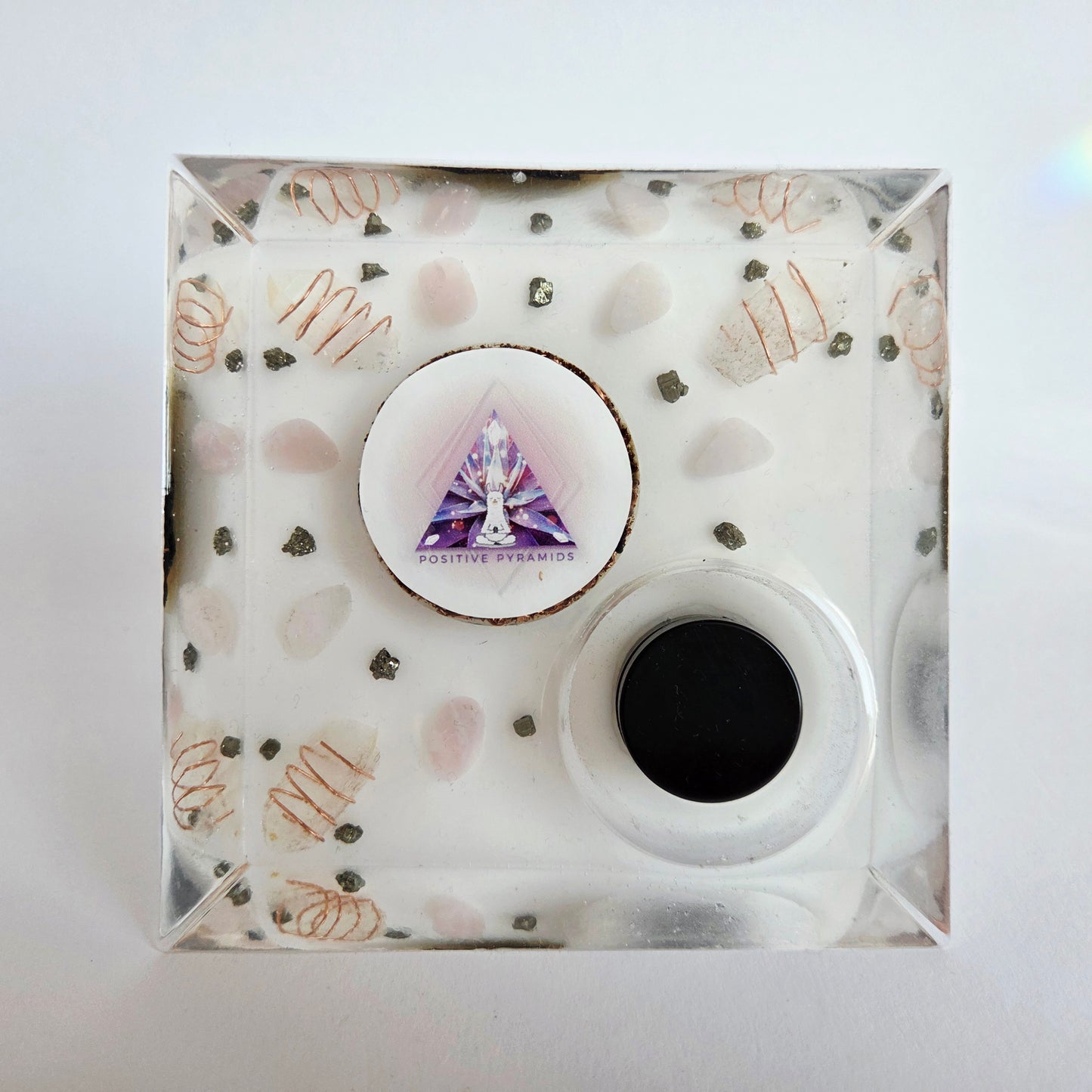 Orgonite Piramide Rozenkwarts To Remember M (10,5cm)