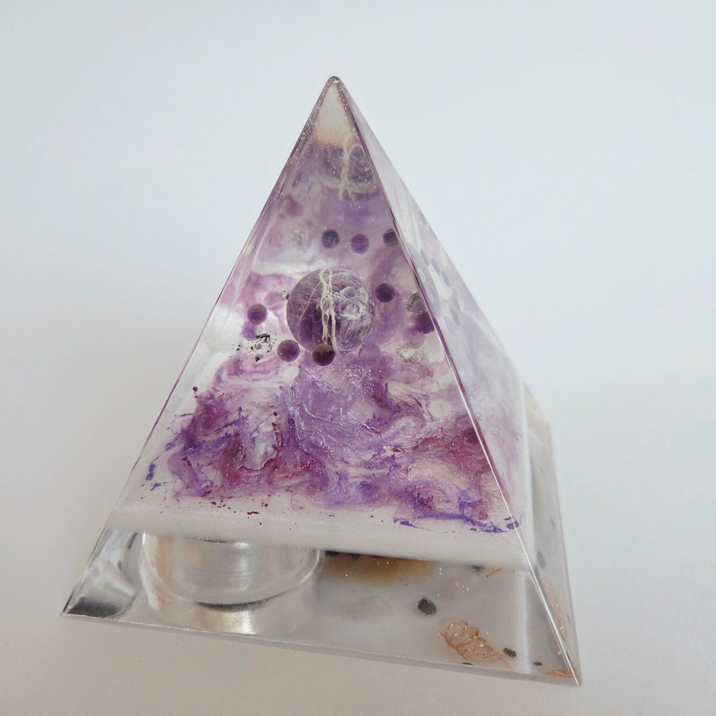 Orgonite Piramide Amethist To Remember M (10,5cm)