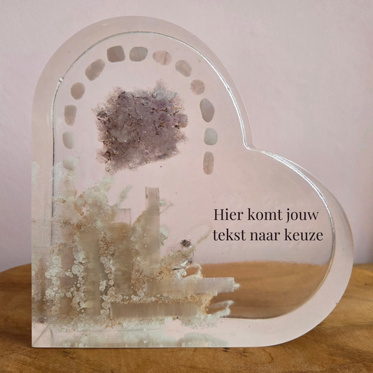 Herinneringshart - Volledig naar jouw wens (17cm)