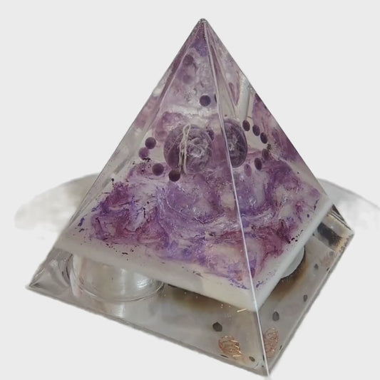 Orgonite Piramide Amethist To Remember M (10,5cm)